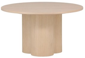 Salontafel Met Cilindervormige Poten Naturel - 80 X 80cm.