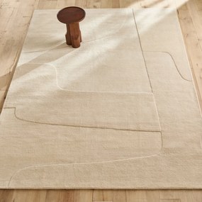 Eigentijds wollen vloerkleed, handgeweven XL, Sahil