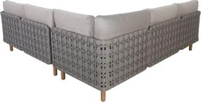 Baratti Hoek Loungeset - Kolbe - Lichtgrijs - Acacia/Rope - Baratti
