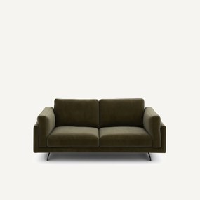 Bank in fluweel, 2-zit, César