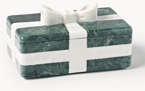 Decoratieve kerstdoos Cutemas van marmer, B 19 cm