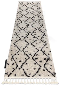 Tapijt, Vloerbekleding BERBER TETUAN B751 zigzag , crème - voor keuken, naar de gang