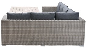 Garden Impressions Tennessee lounge dining set rechts 3-delig vintage willow - texfiber