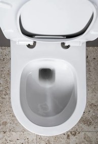 Bruckner Luna randloos hangend toilet met tornado flush wit glans