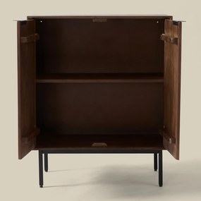 Houten Kastje Met Twee Deuren - 75x40x90cm.