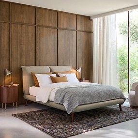 100% linnen 2-persoons bed, Aurore, ontwerp door Emmanuel Gallina