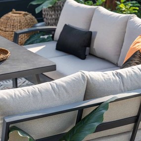 Garden Impressions Cameron lounge dining set 4-delig rechts incl stoel - desert sand