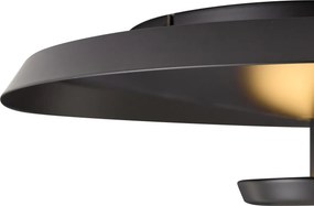 Moderne plafondlamp mat zwart incl. LED 3-staps dimbaar - Sombra
