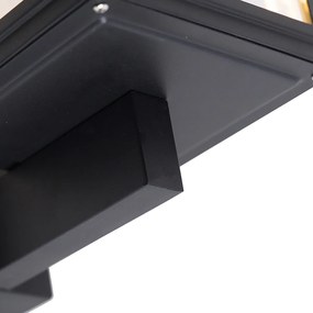 Buitenlamp met dimmer Smart Landelijke wandlamp met dimmer zwart incl. Wifi G95 - Sutton Up Industriele / Industrie / Industrial E27 IP44 Buitenverlichting kubus / vierkant vierkant