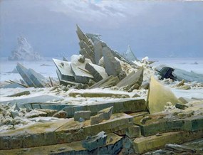 Kunstreproductie The Polar Sea, 1824, Friedrich, Caspar David