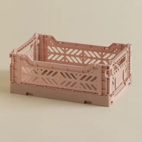Doli Opvouwbare En Stapelbare Kunststof Doos Roze – Hazelnoot & 26 Cm - Sklum