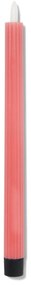 HEMA LED Ribbel Kaars Met Wax Ø2.3x28.3 Donkerroze (donkerroze)