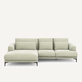 XL longchair links in stonewashed fluweel, MARSILE