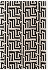 Handgetuft hoog-laag wollen vloerkleed Monty