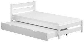 Peuter Wit  Eenpersoonsbed met onderschuifbed - Simba voor peuter junior tieners 5056231782869 Children's Beds Home, 140x70, 12 cm schuimmatras met ho