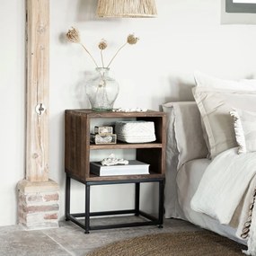 DTP Home Timber Open Nachtkastje Teakhout - 45x35x60cm.
