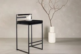 Jörn Counter Barkruk - 65 cm - Joost - Zwart - Velvet - Jörn