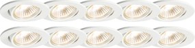 Set van 10 smart inbouwspots wit kantelbaar incl. Wifi GU10 - Cisco