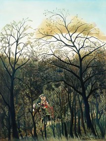 Kunstreproductie Rendezvous in the Forest - Henri Rousseau