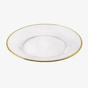 Set Van 4 Platte Glazen Borden Arely Transparant - Sklum