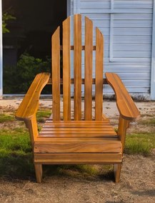 Set van twee Parli Garden Point houten ligstoelen