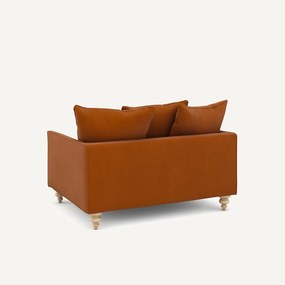 2-zits compacte bank in linnen fluweel, LAZARE