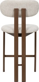 Wabi Sabi Barkruk Walnoot