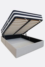 Kofferbed met opklapbare lattenbodem, Leona