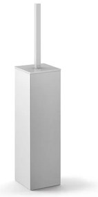 Zack Carvo Toiletborstelhouder - gesloten - staand - geborsteld RVS 40489