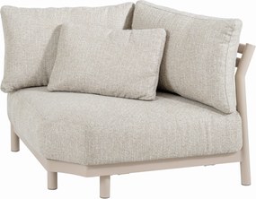 Hoek loungeset 6 personen Aluminium Taupe  4 Seasons Outdoor Mykonos