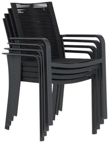 Tuinset 4 personen 90 cm Rope Grijs Santika Furniture Santika