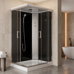 Saniclear Econo complete douchecabine rechthoek 120x80x215cm