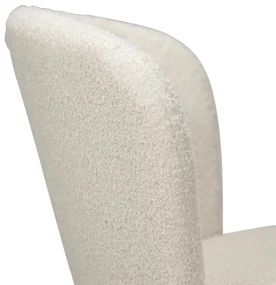 Dan-Form Orbit Boucle Barstoel Dove Lichtgrijs Met Hoge Rugleuning