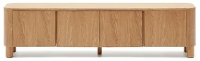 Kave Home Salaya Design Tv-meubel Met Ronde Hoeken - 200x40x52cm.
