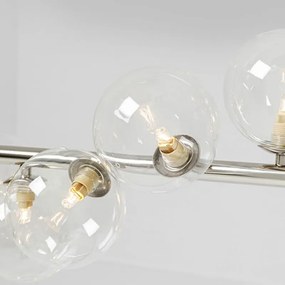 Kare Design Scala Balls Hanglamp Breed Met Glazen Bollen Chroom