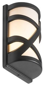 Moderne buiten wandlamp zwart IP44 - Suzie