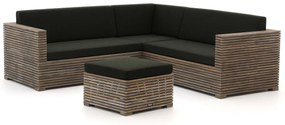 Hoek loungeset ROUGH  | 5 personen | Loungeset Old Teak Greywash | Hoekbank Teakhout | 210x210cm | Kees Smit Tuinmeubelen