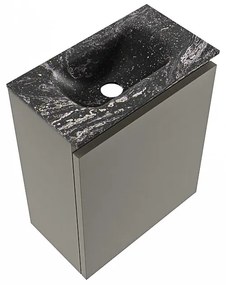 Mondiaz Ture DLux toiletmeubel 40cm smoke met wastafel lava midden zonder kraangat