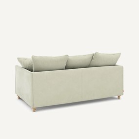 Compacte slaapbank in stonewashed fluweel, Lazare