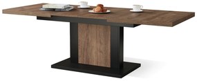 ORION bruin eiken / zwart, salontafel
