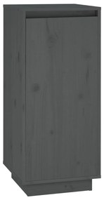vidaXL Schoenenkast 35x35x80 cm massief grenenhout grijs