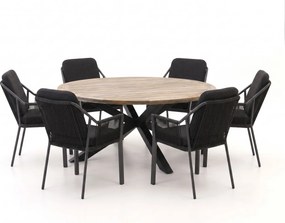 + 15% kassakorting | Diningset Tierra Outdoor | 6 personen teakhout | Tuinset stapelbaar | 7-delig | Kees Smit Tuinmeubelen