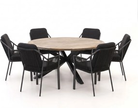 Diningset Tierra Outdoor | 6 personen teakhout | Tuinset stapelbaar | 7-delig | Kees Smit Tuinmeubelen