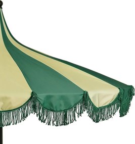 Edelman Kim stokparasol donker groen - Ø235 x 238 cm