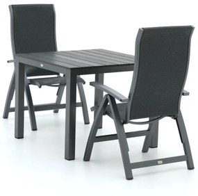 Bellagio Fermo/Fidenza 90cm dining tuinset 3-delig verstelbaar