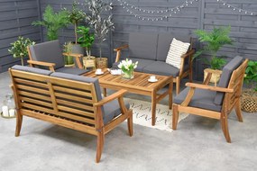 Acaciahouten tuinmeubelen Danang Koffie 6 Tuinpunt