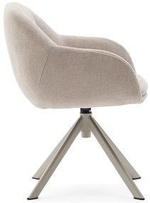 Kave Home Dorina Draaibare Eetkamerstoel Beige
