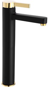 Wastafelkraan Rea Polo Black/Gold High