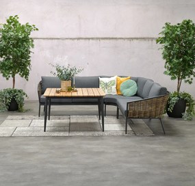 Garden Impressions San Vito lounge dining set 5-delig - natural rotan