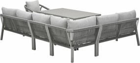Garden Impressions Tarera lounge dining set R 6-delig incl stoel - taupe